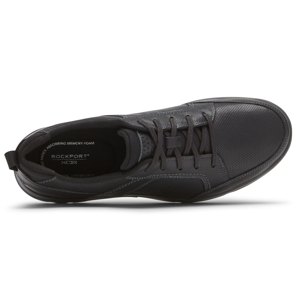 Rockport Singapore Mens Sneakers - City Edge Lace-Up Black - TM8749506